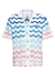 Casablanca Gradient Wave Crochet Textured Shirt in White