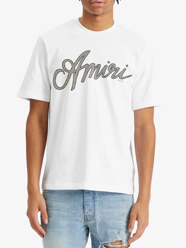Amiri Script Logo T-Shirt in White
