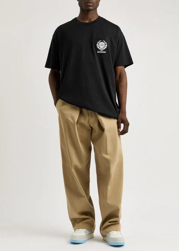 Givenchy Crest Logo T-Shirt in Black