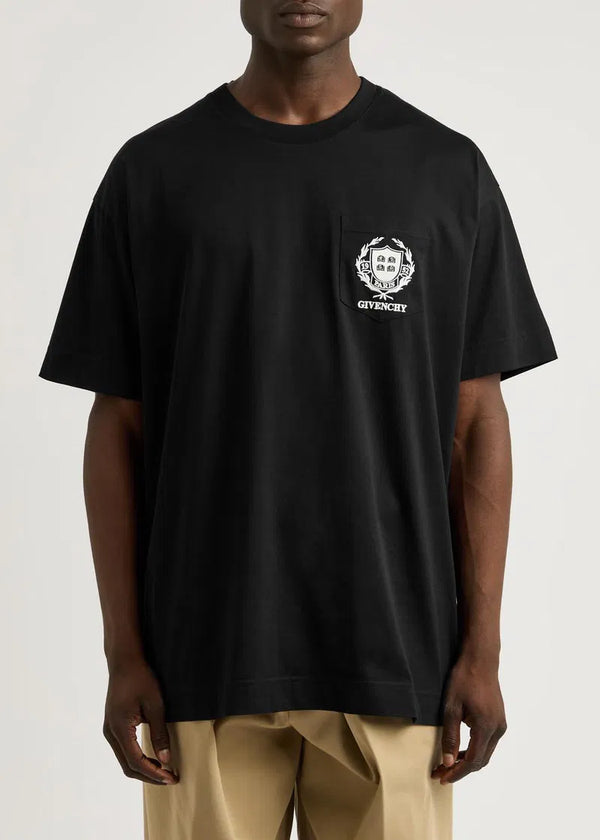 Givenchy Crest Logo T-Shirt in Black
