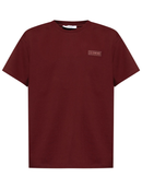 Givenchy Logo Patch T-Shirt in Burgundy
