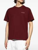 Givenchy Logo Patch T-Shirt in Burgundy