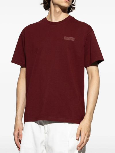 Givenchy Logo Patch T-Shirt in Burgundy