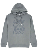 Loewe Split Logo Relaxed Fit Hoodie in Slate Grey