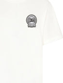 Dolce & Gabbana Roman Numerals Crest Embroidered Logo T-Shirt in White