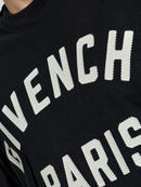 Givenchy Paris Logo Embroidered T-Shirt in Black