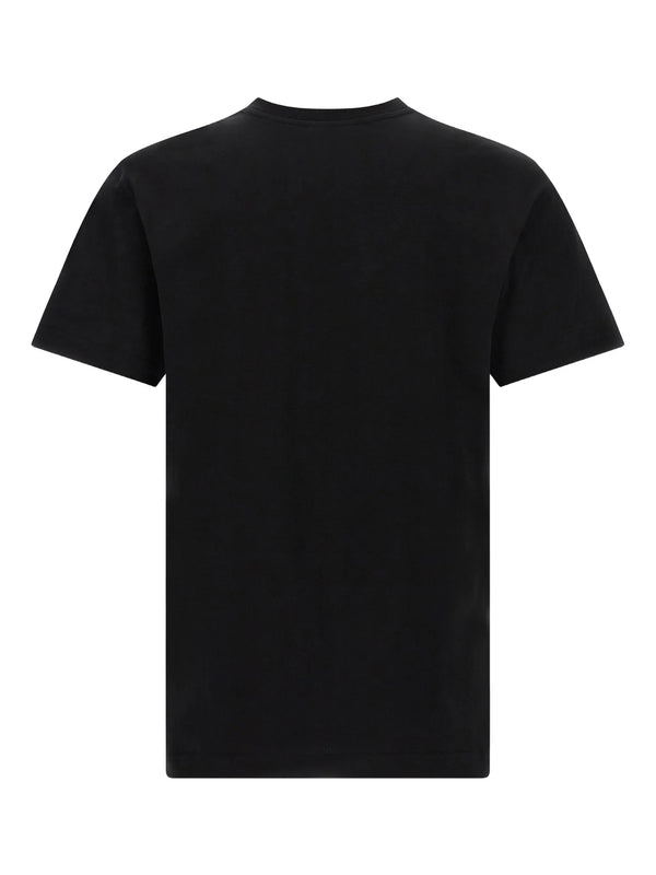 Dolce & Gabbana Italian Sportswear Flocked Logo T-Shirt in Black
