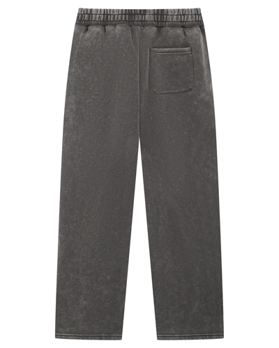 Magiri Embroidered Acid Wash Joggers in Washed Grey