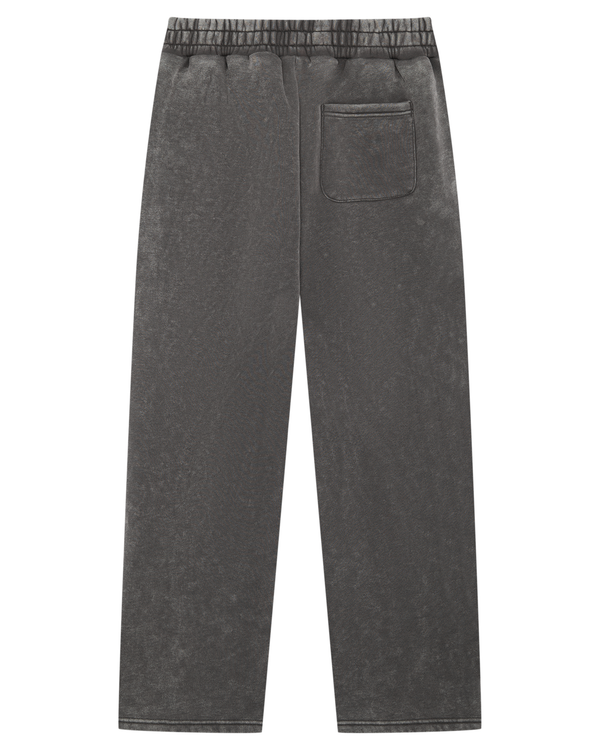 Magiri Embroidered Acid Wash Joggers in Washed Grey