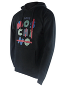 Love Moschino Jumble Logo Hoodie in Black
