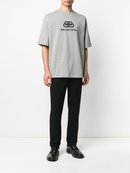 Balenciaga BB Logo Printed T-Shirt in Grey