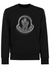 Moncler Shaded Logo Sweatshirt in Black