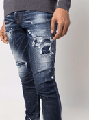 Dsquared2 Super Twinky Distressed Ripped Jeans in Blue