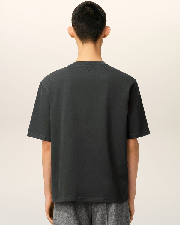 Ami Paris De Coeur Jersey T-shirt in Dark Grey