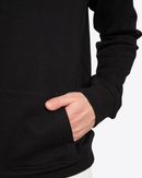 Balmain Collar Logo Print Sweatshirt in Black