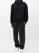Jacquemus Signature Embroidered Logo Hoodie in Black