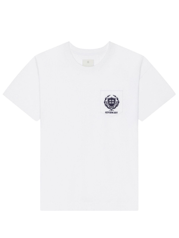 Givenchy Crest Logo T-Shirt in White