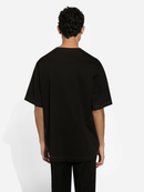 Dolce & Gabbana Black Logo Detail T-Shirt in Black