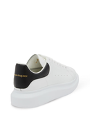 Alexander McQueen Oversized Leather Trainer in White/Black