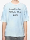 Acne Studios Stockholm Logo T-Shirt in 'Dusty Blue'