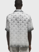 Casablanca Gradient Heart Monogram Silk Shirt in Grey