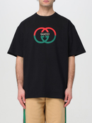 Gucci Interlocking 'G' Print Oversized T-Shirt in Black