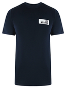 Love Moschino Block Logo T-Shirt in Navy