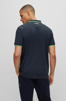 Hugo Boss Cotton-blend Polo Shirt in Navy blue