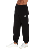 Off-White Small Hands Off Printed Logo Joggers in Black