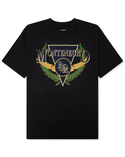 Rhude Montenegro Regatta T-Shirt in Washed Black