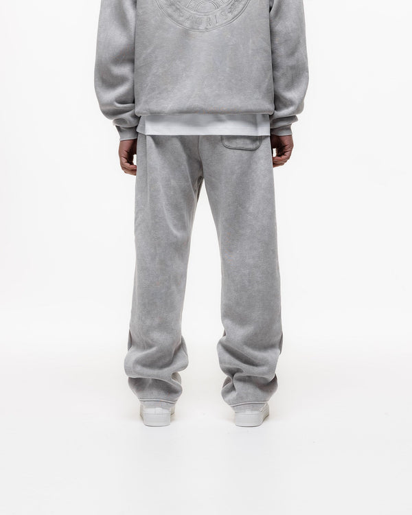 Magiri Embroidered Acid Wash Joggers in Washed Oatmeal