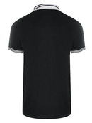 Love Moschino Twin Tipped Collar Polo Shirt in Black