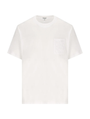 Loewe Logo Embroidered Pocket T-Shirt in White