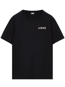 Loewe Pocket Embroidered Logo T-shirt in Black