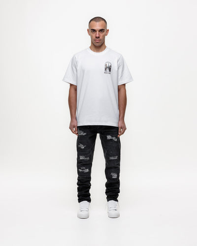 Magiri Noir Ripped Slim Jeans in Black