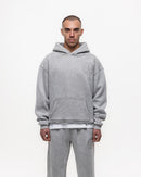 Magiri Embroidered Acid Wash Hoodie in Washed Oatmeal