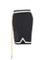 Rhude Exclusive Blue Outline Logo Swim Shorts in Black
