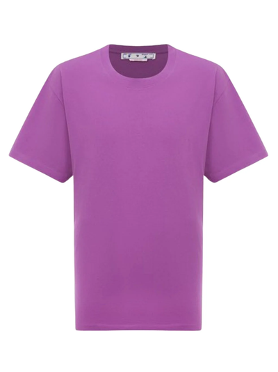 Off White Diag Oversized Purple T Shirt