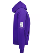 Off White Paint Mirror Logo Slim Fit Purple Hoodie
