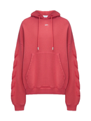 Off-White St Matthew Design Washed Red Hoodie