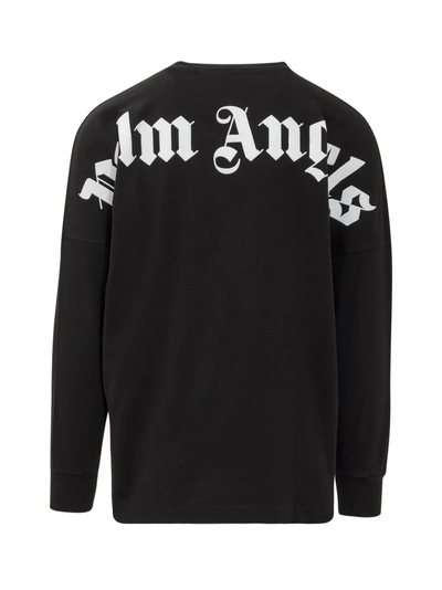 Palm Angels Classic Logo Long Sleeve Black T Shirt