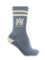 Amiri MA Stripe Socks in Dusty Blue