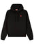 Kenzo Red Boke Flower Printed Hoodie in Black