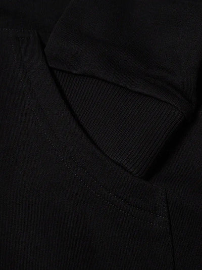 Burberry Stripe Detail Zipped Hoodie in Black