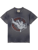Gallery Dept Headline Records T-Shirt in Washed Black