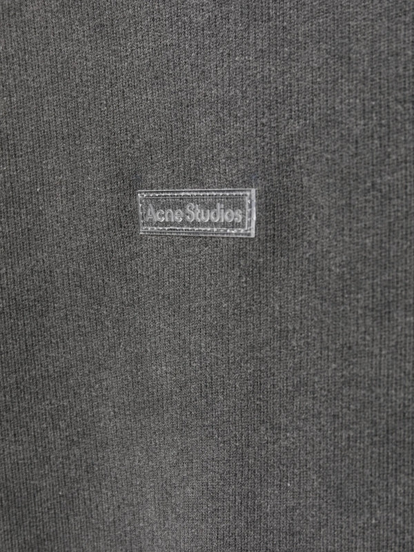 Acne Studios Logo Patch Hoodie in Faded Black