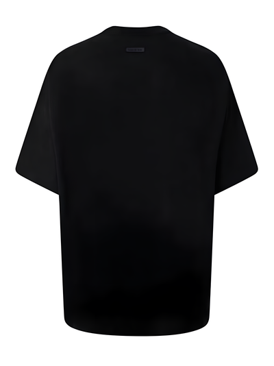 Fear Of God Logo Printed Oversized T-Shirt in Black