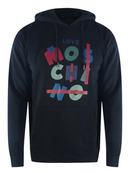Love Moschino Jumble Logo Hoodie in Black