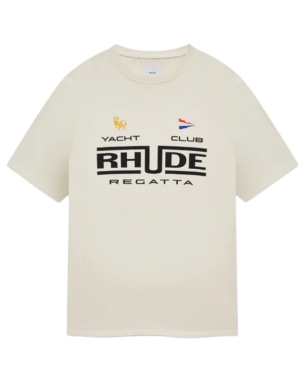 Rhude Regatta Club T-Shirt in Vintage White