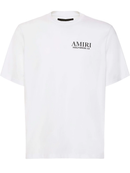 Amiri Hollywood Bones Stacked Logo T-Shirt in White